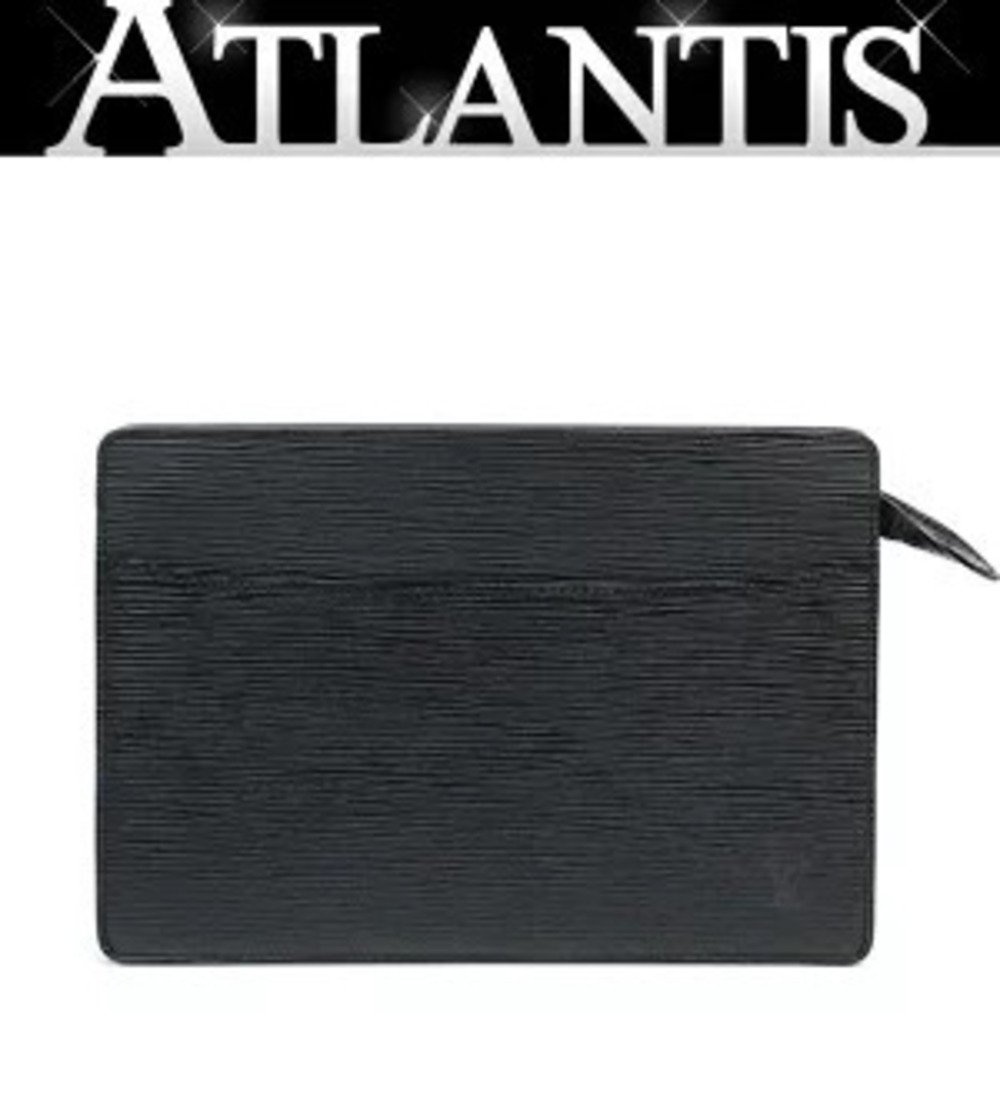 Louis Vuitton Pochette Homme Shoulder Bag Epi Noir Black
